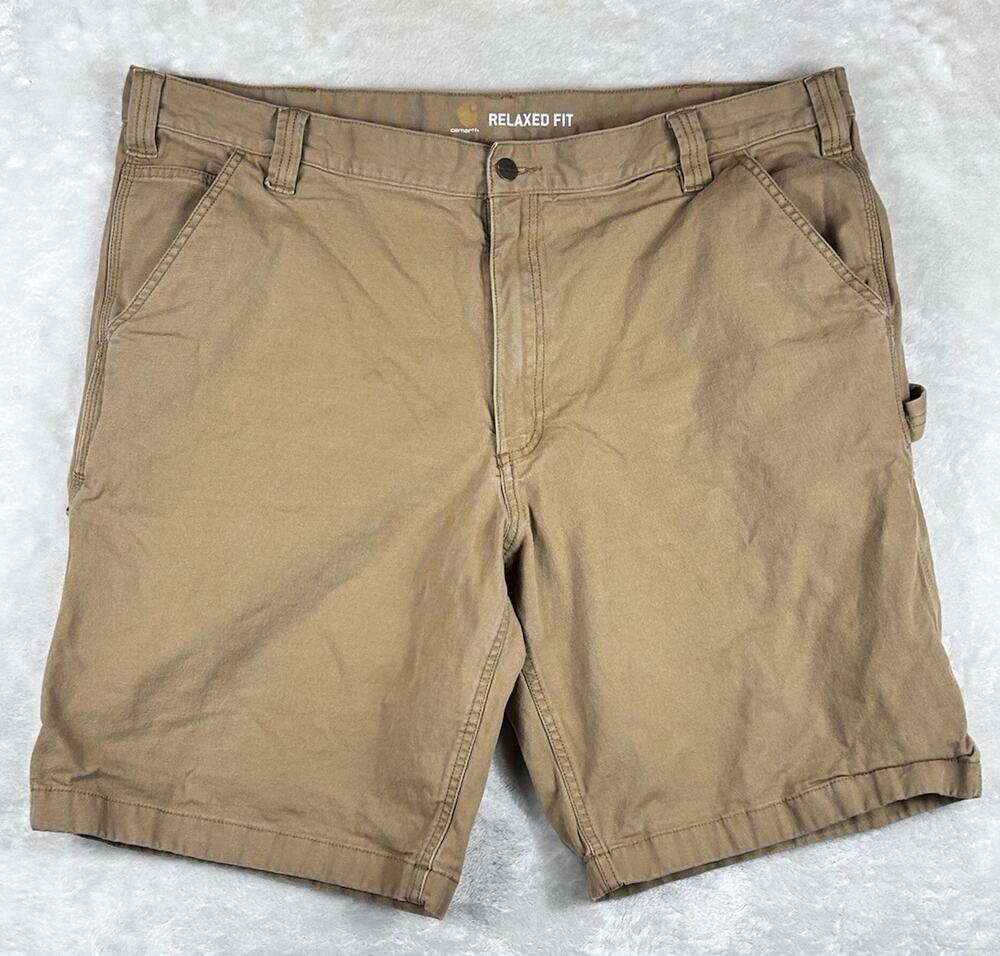 Carhartt Shorts Rugged Flex Rigby Men Sz 42 103652-918 Brown Relaxed Fit Canvas